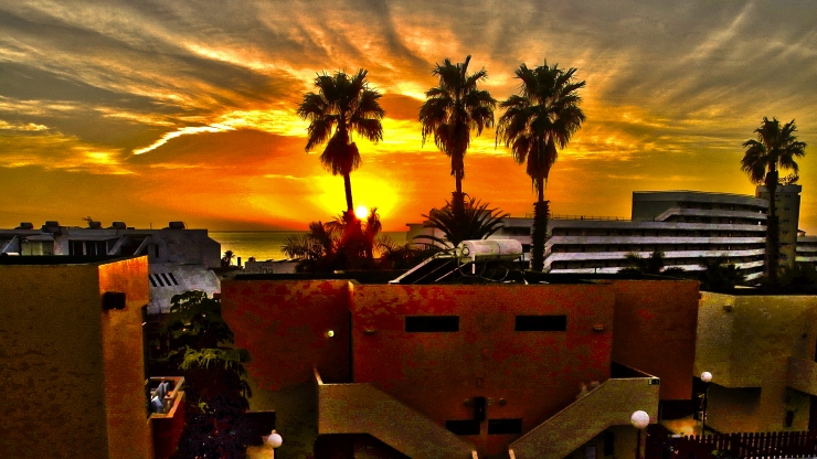 HDR solnedgang