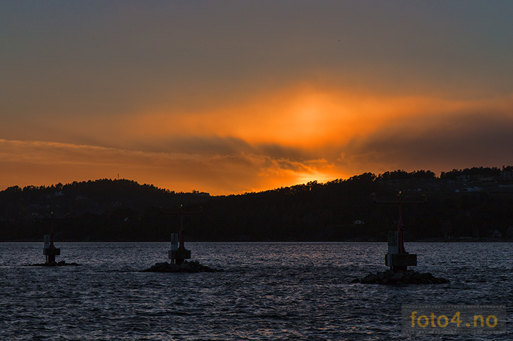 Solnedgang Hamresanden